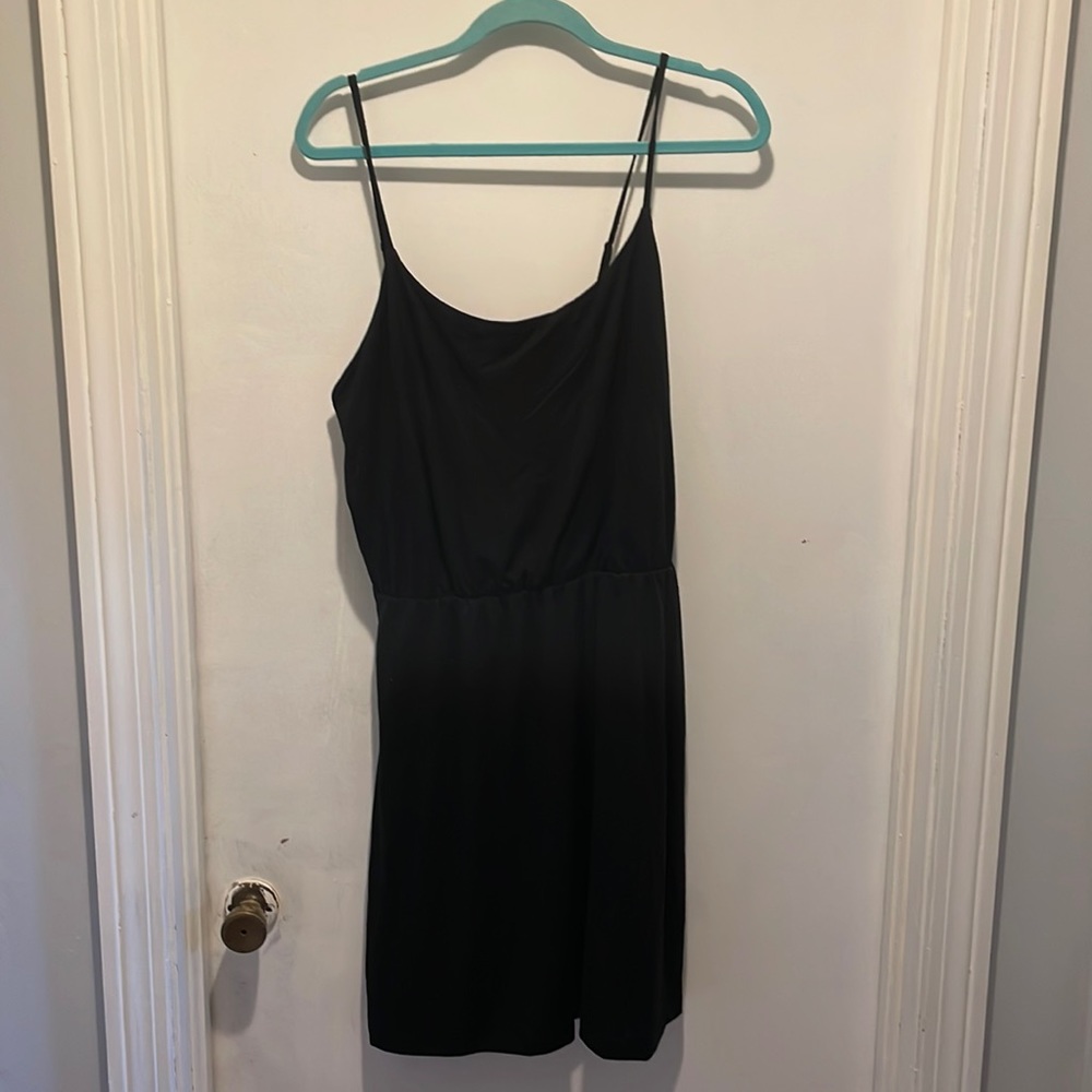Short black cami dress